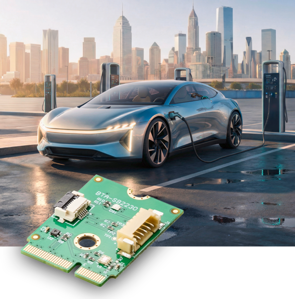 Anwendungsbeispiel: Ladesäulen für Elektroautos benötigen Helligkeits- oder Abstandssensoren, um benutzerfreundlich und effizient zu arbeiten. BECK Sensor-Boards